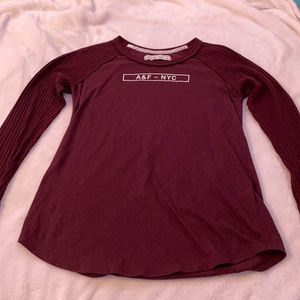 Maroon Light Long-sleeve Shirt